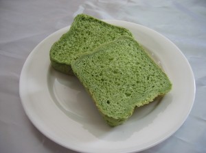 緑茶ペーストを使ったパン