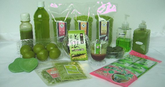 緑茶ペーストを使った製品
